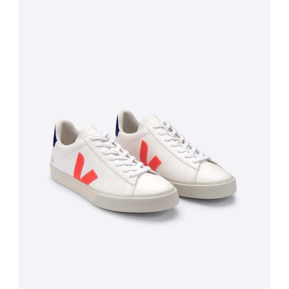 Low Tops Sneakers ανδρικα Veja CAMPO CHROMEFREE White/Orange | GR 202LIS